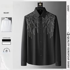 Men's 2023 New Hot Diamond Wing Pattern Shirt