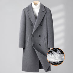 Men's Double Breasted Double Face Wool Coat