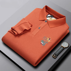 Men's Embroidered Fashion Business Polo Shirt