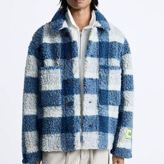 Men's Plaid Fleece Jacket