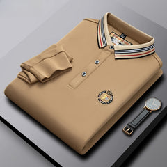 Men's Embroidered Fashion Business Polo Shirt