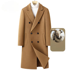 Men's Double Breasted Double Face Wool Coat