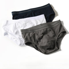 Men's Pure Cotton High Elastic Comfortable Briefs