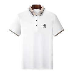 Breathable half-sleeved casual and comfortable polo shirt