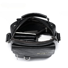 Men's Retro Vertical Portable Business Casual Leather Bag