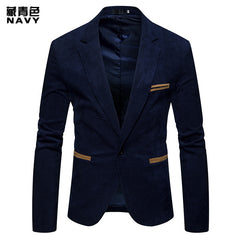 New Fashion Men's Casual Corduroy Blazer