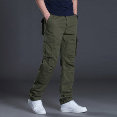 Men's Loose Straight Large Size Multi-pocket Cargo Casual Pants