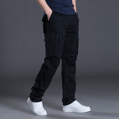 Men's Loose Straight Large Size Multi-pocket Cargo Casual Pants