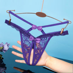 Lace Hollow Low Waist Breathable Sexy Thong