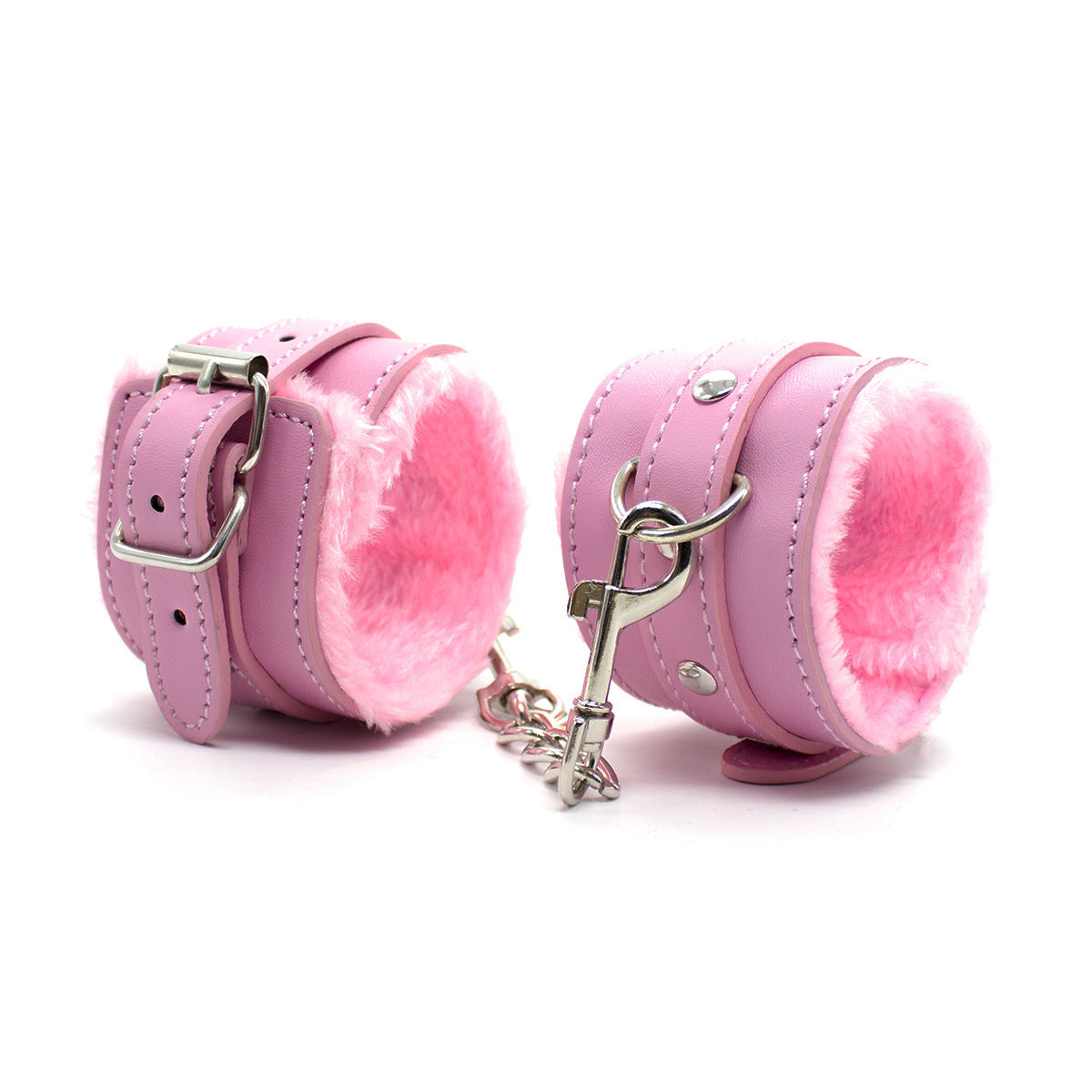 Plush Leather Handcuffs