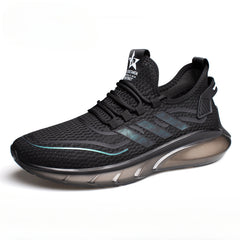 Men's New Fashionable Sports and Leisure Breathable Fly Knit Shock-absorbing Sports Shoes