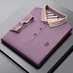 2023 New Solid Color Lapel Multicolor Embroidery Polo Shirt