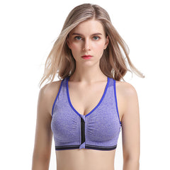 Zip Front Wireless Bra