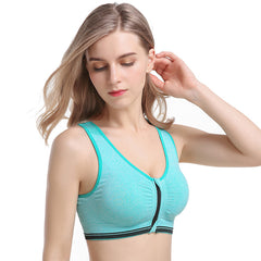 Zip Front Wireless Bra