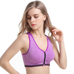 Zip Front Wireless Bra