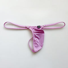 Men's Low Waist Thin Strap Ice Silk Thong