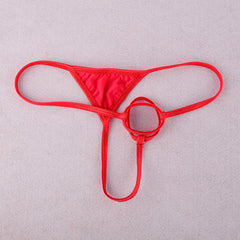 Men's Low Waist Sexy Ice Silk Skin-friendly Breathable Thong