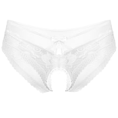 Men's see-through mesh tie-up crotchless underwear - Men's Fashion