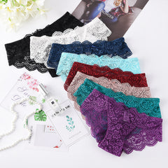 Lace Sexy Transparent Breathable Low Waist Briefs