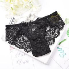 Lace Sexy Transparent Breathable Low Waist Briefs