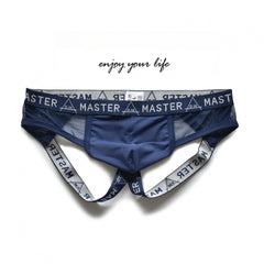 Men's Low Waist Sexy Breathable Mesh Thong