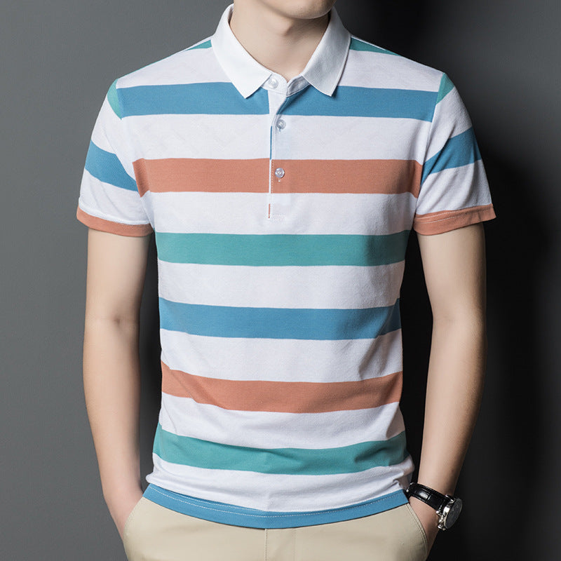 100% Cotton Casual Lapel Polo Shirt