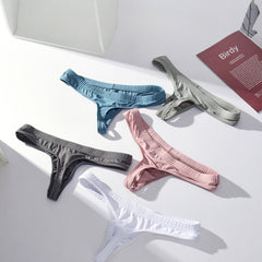 Men's Transparent Ice Silk Soft Skin-friendly Thong