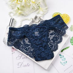 Lace Sexy Transparent Breathable Low Waist Briefs