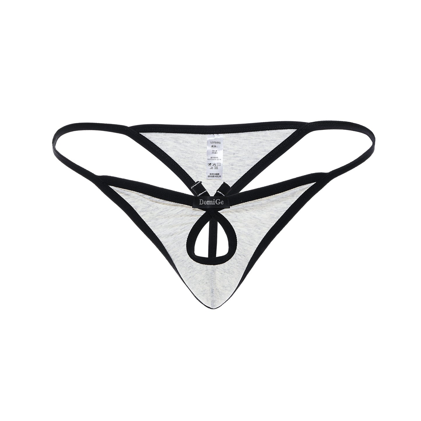 Front center opening fashion thong