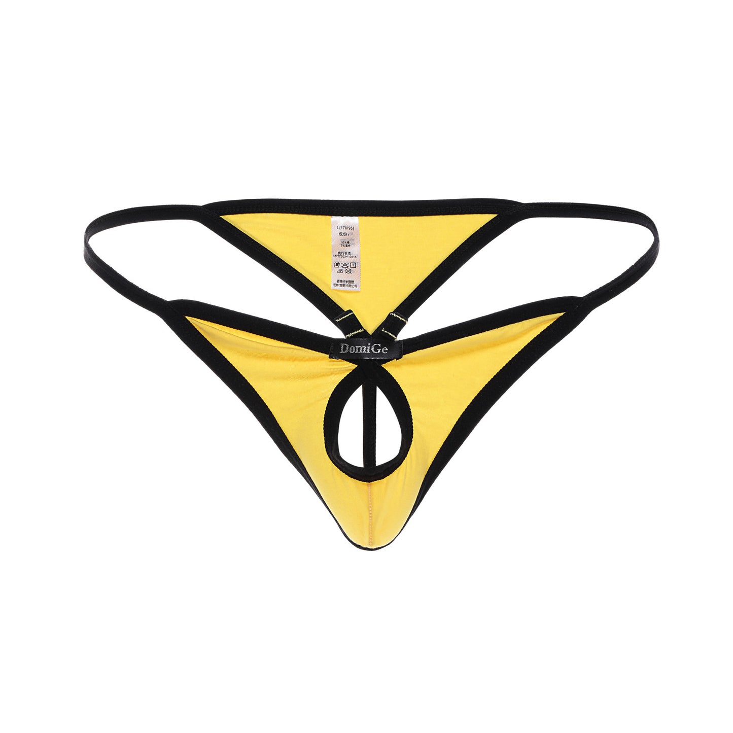 Front center opening fashion thong