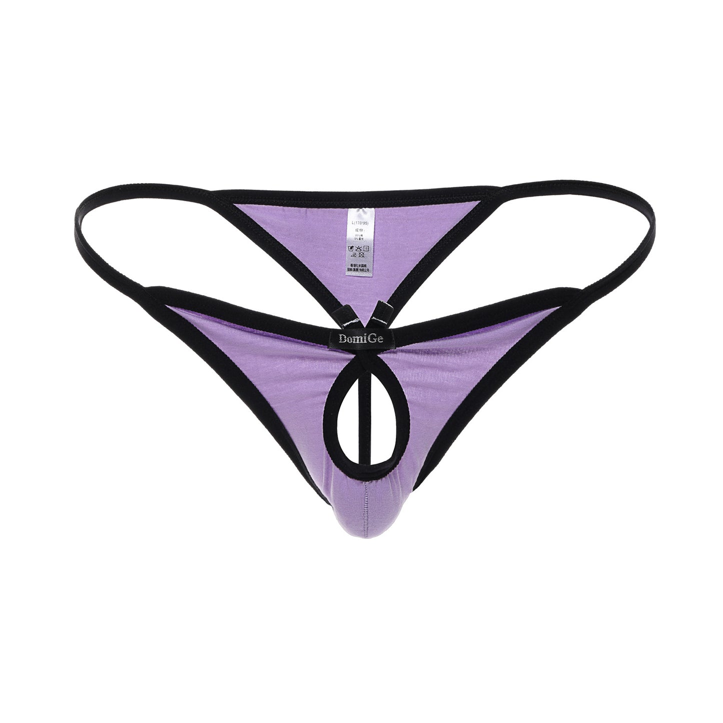 Front center opening fashion thong