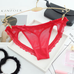 Sexy Lace Mesh Transparent Briefs