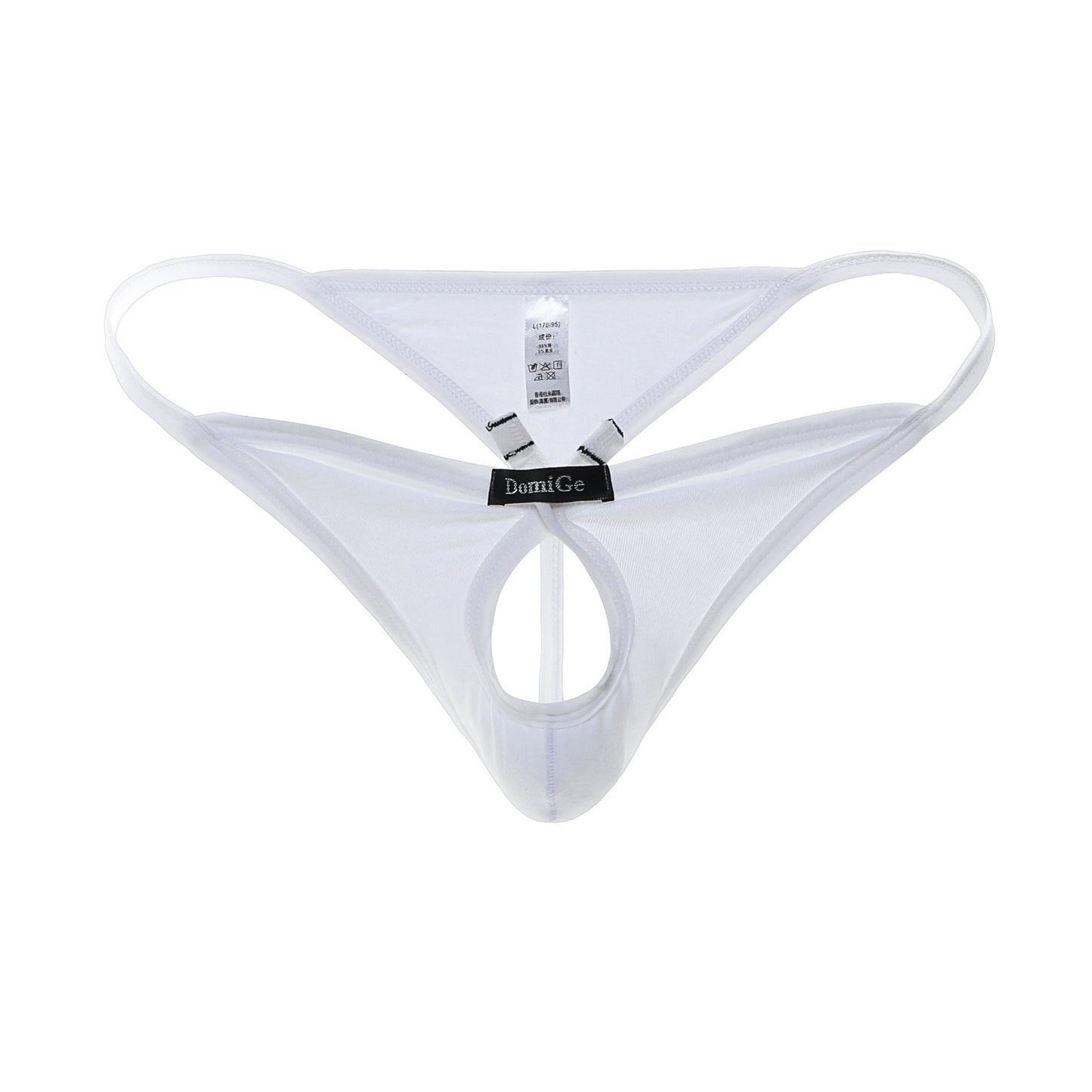 Front center opening fashion thong