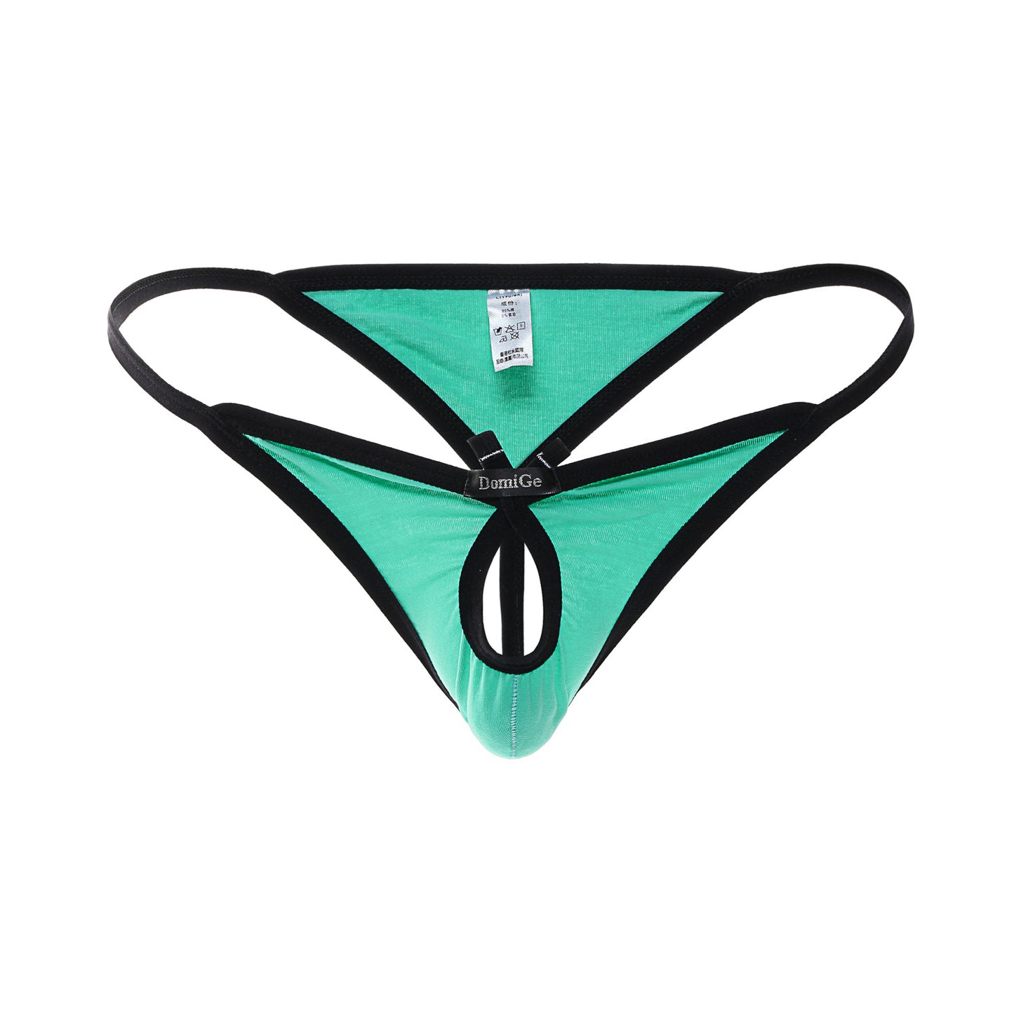 Front center opening fashion thong