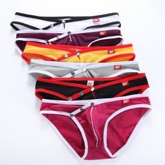Men's Sexy Iron Buckle Low Waist Briefs