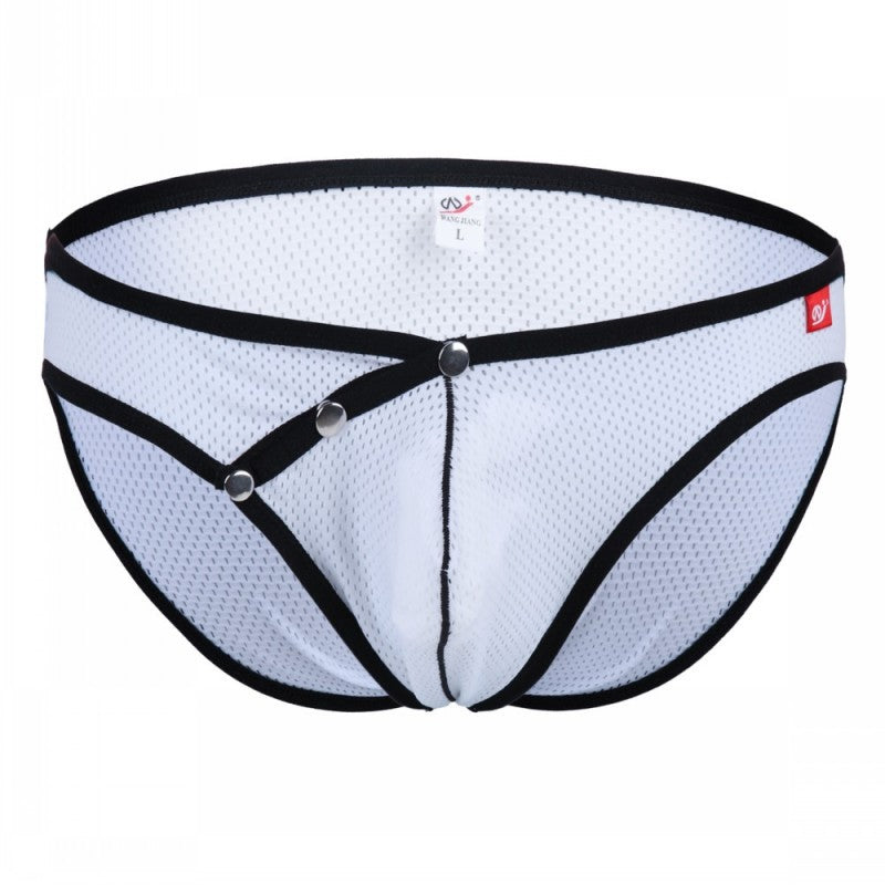 Men's Sexy Iron Buckle Low Waist Briefs