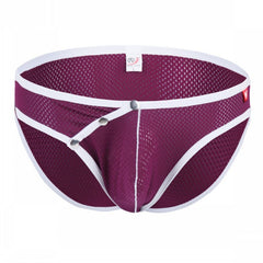 Men's Sexy Iron Buckle Low Waist Briefs