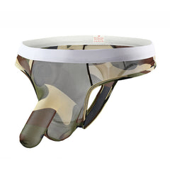 Sexy printed low waist translucent panties