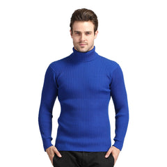 Men's Slim High Neck Thick Pullover Sweater