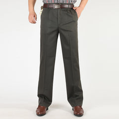 Men's High Waist Cotton Casual Pants