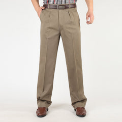 Men's High Waist Cotton Casual Pants