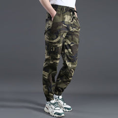 Men's Loose Elastic Casual Sports Camouflage Overalls