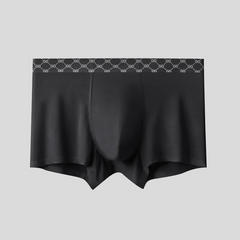 Men's Simple Striped Plaid Contrast Color Breathable Boxer Briefs