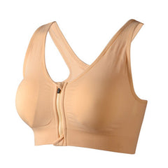 Zip Front Wireless Bra