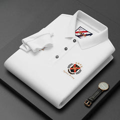Men's Lapel Cotton High Quality Casual Embroidered Polo Shirt
