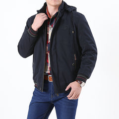 Men's Winter Warm Pure Cotton Plus Velvet Thickened Large Size Loose Cotton Jacket
