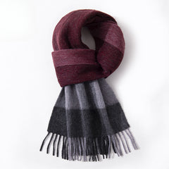 Men's 100% wool scarf