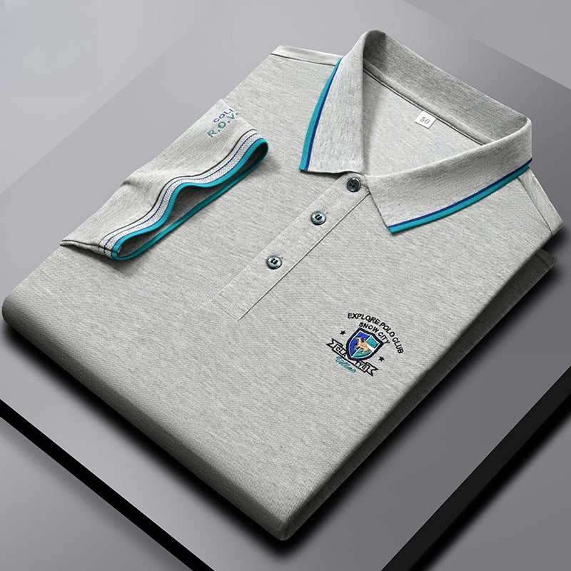 Boutique men's thin polo shirt
