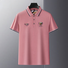 casual lapel plus size polo shirt