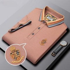 Men's Silk Lapel Polo Shirt